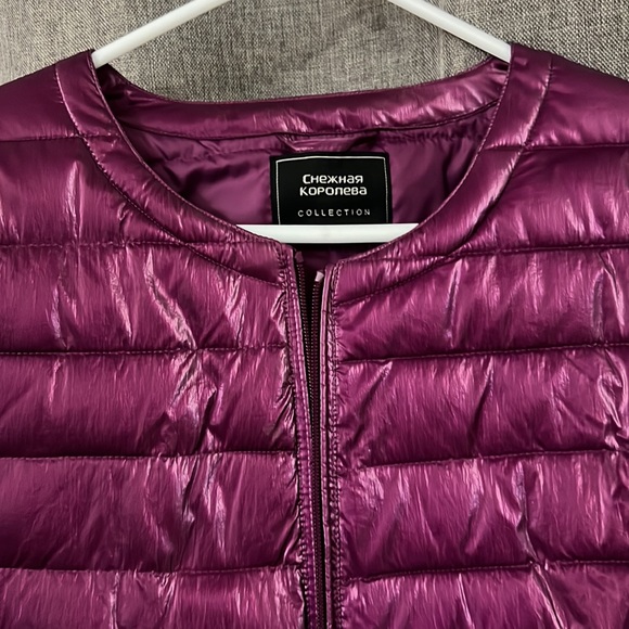 Puffer bomber jacket, bought at Europe. Size M-L. Beautiful color - Picture 2 of 3